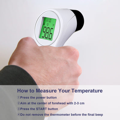 Non-Contact Infrared Forehead and Wrist Thermometer